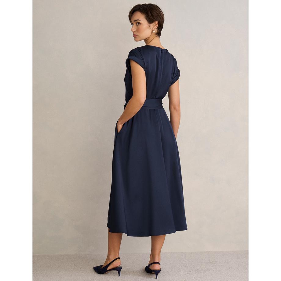 HOBBS AGNES Midikleid mit Bindegürtel  