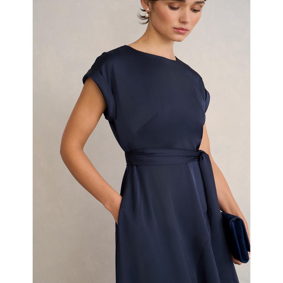 HOBBS AGNES Midikleid mit Bindegürtel  