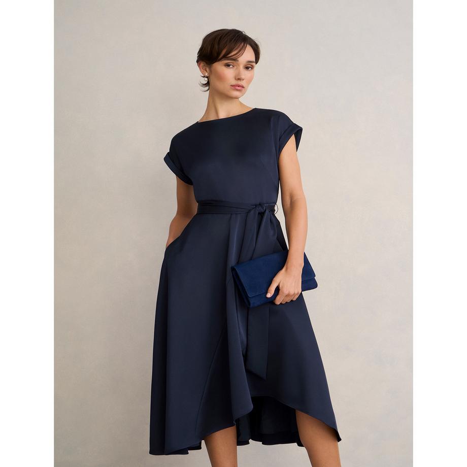 HOBBS AGNES Midikleid mit Bindegürtel  