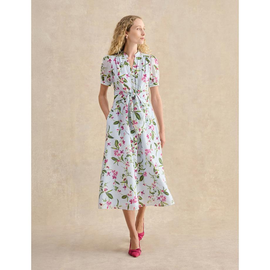 Leinenkleid, kurzarm