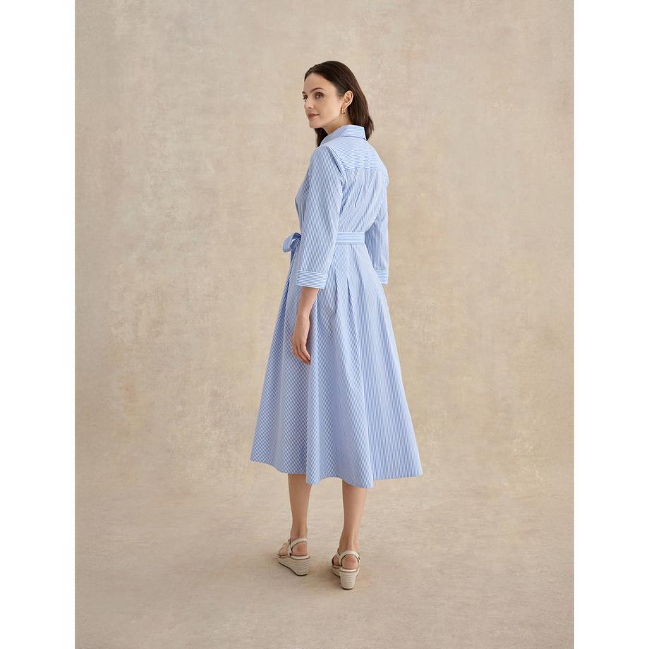 HOBBS JANE Gestreiftes 3/4 Arm Freizeitkleid  