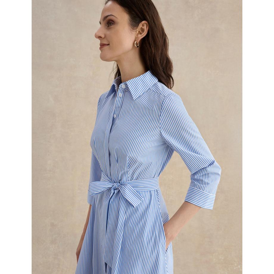 HOBBS JANE Gestreiftes 3/4 Arm Freizeitkleid  