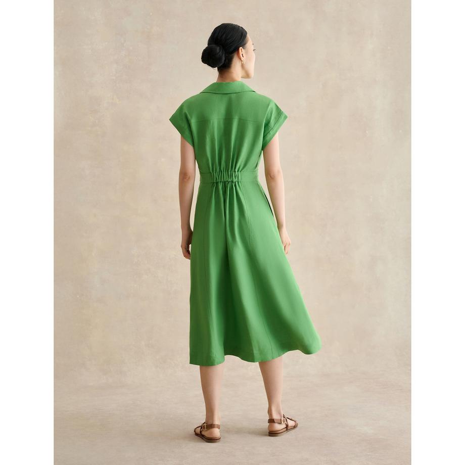 HOBBS SHONA Kurzarm Leinenkleid  