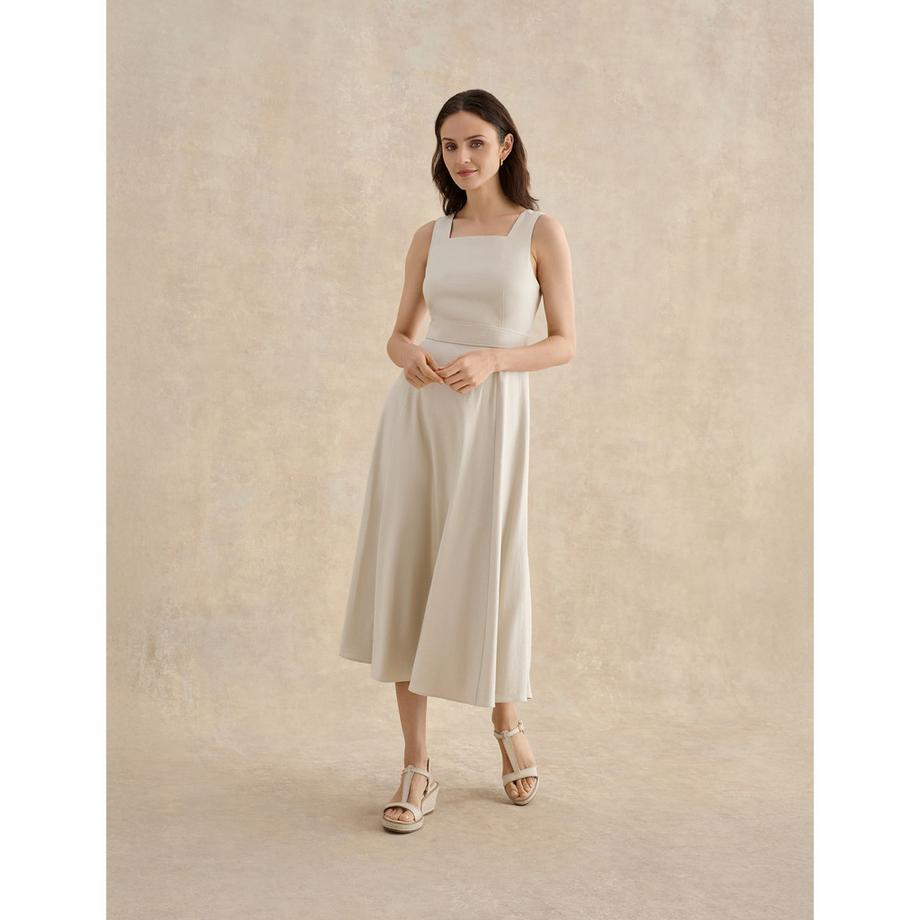 Leinenkleid, ärmellos