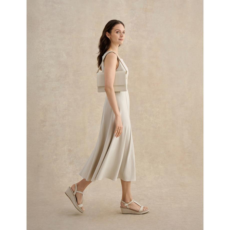 HOBBS TRINITY Ärmelloses Leinenkleid  