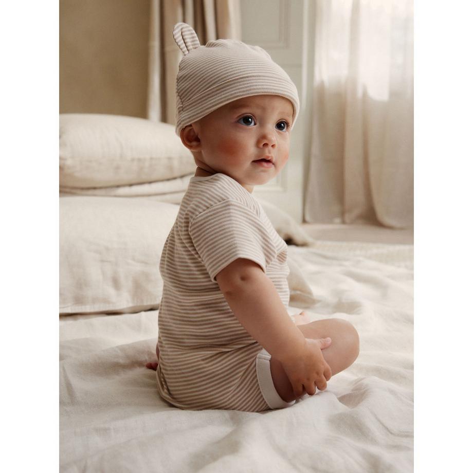 Next Ensemble Pyjama Bébé avec Body Bonnet et Bavoir  
