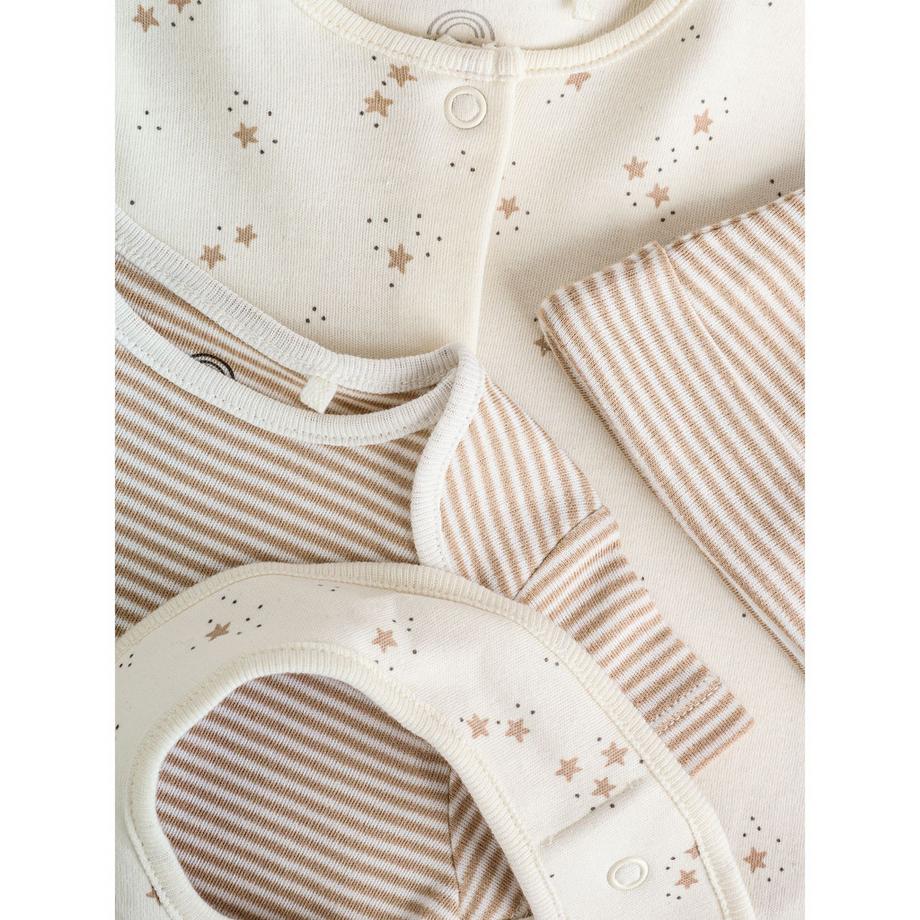 Next Ensemble Pyjama Bébé avec Body Bonnet et Bavoir  