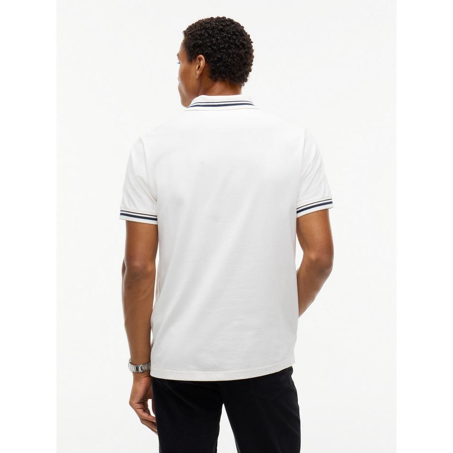 TOMMY JEANS Polo con colletto e polsini a righe  