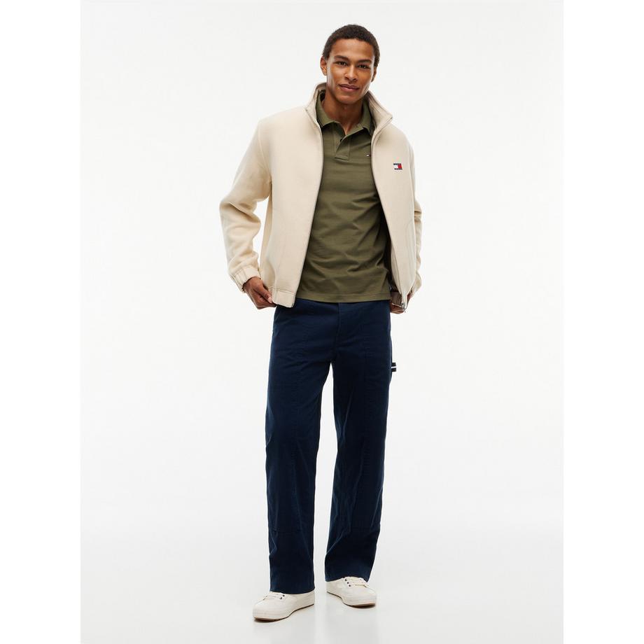 TOMMY JEANS Polo con colletto e polsini a righe  