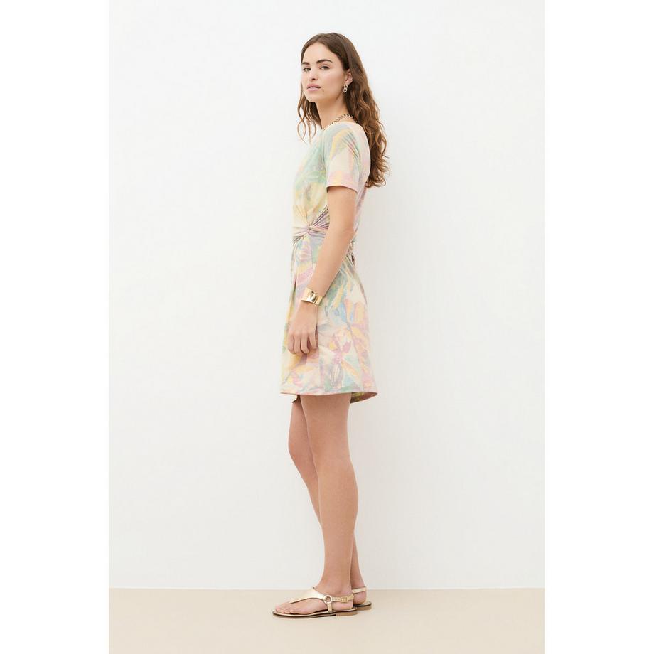 Caroll Robe à Manches Courtes à Motif Floral  