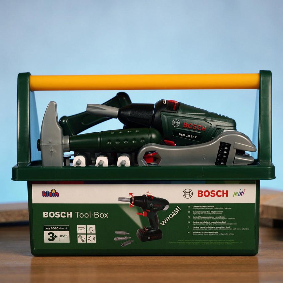 klein  Bosch Werkzeugbox mit Akkuschrauber 