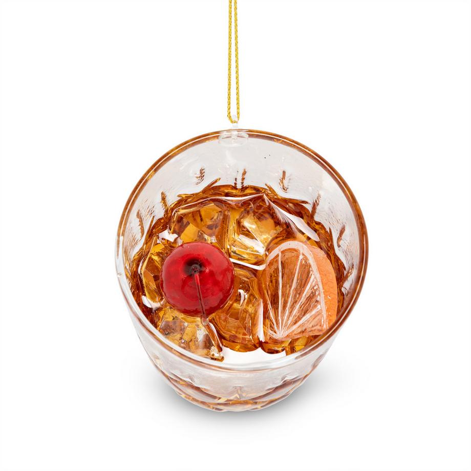  Pendentif de sapin de Noël original Cocktail Old Fashioned 