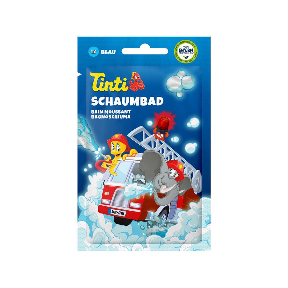 Schaumbad blau