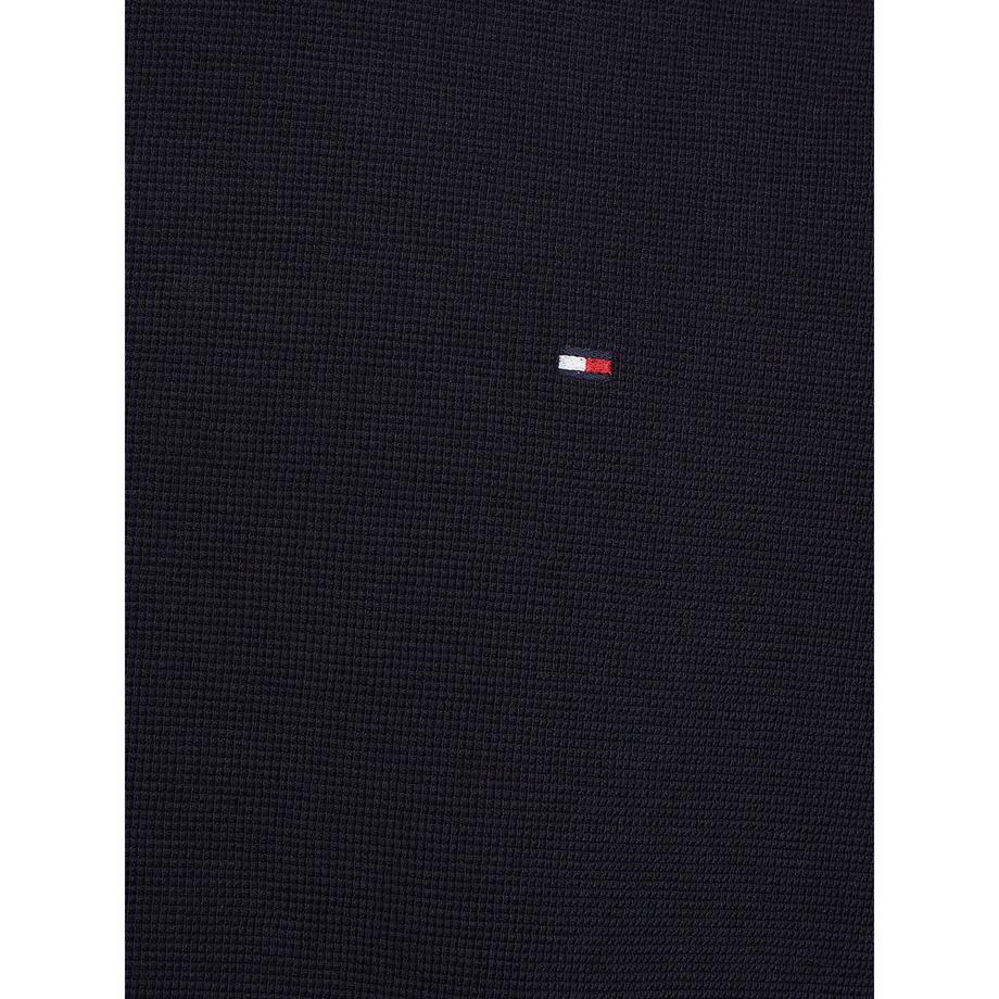 TOMMY HILFIGER Langarm T-Shirt mit Rippstruktur  