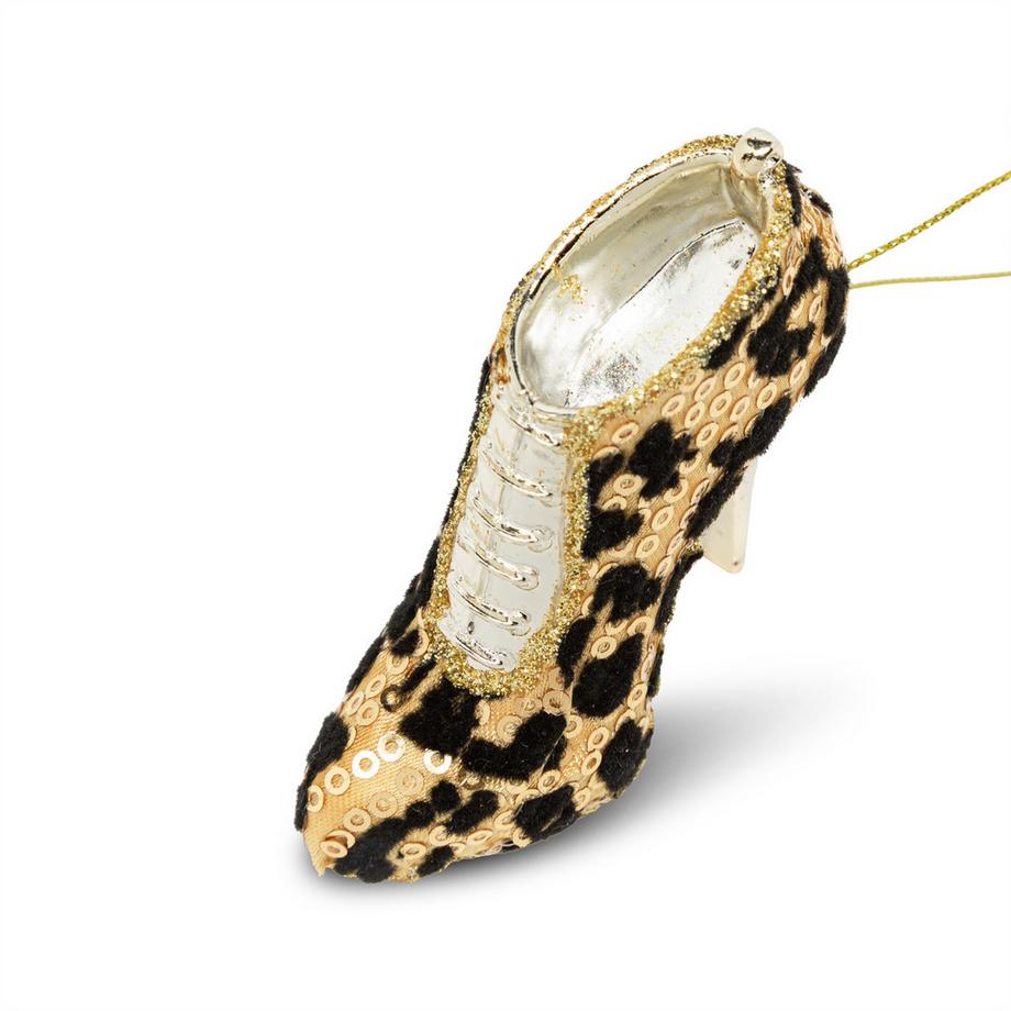  Pendentif de sapin de Noël original Shoe Leopard 