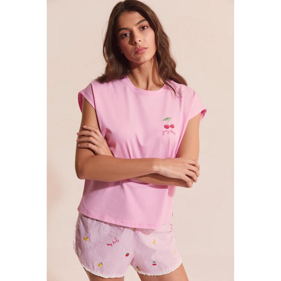 Etam Haut de pyjama manches courtes  