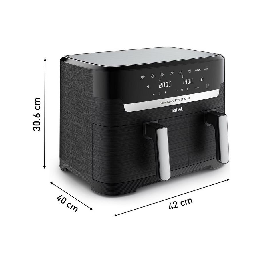 Tefal Heissluft-Fritteuse Dual Easy Fry 