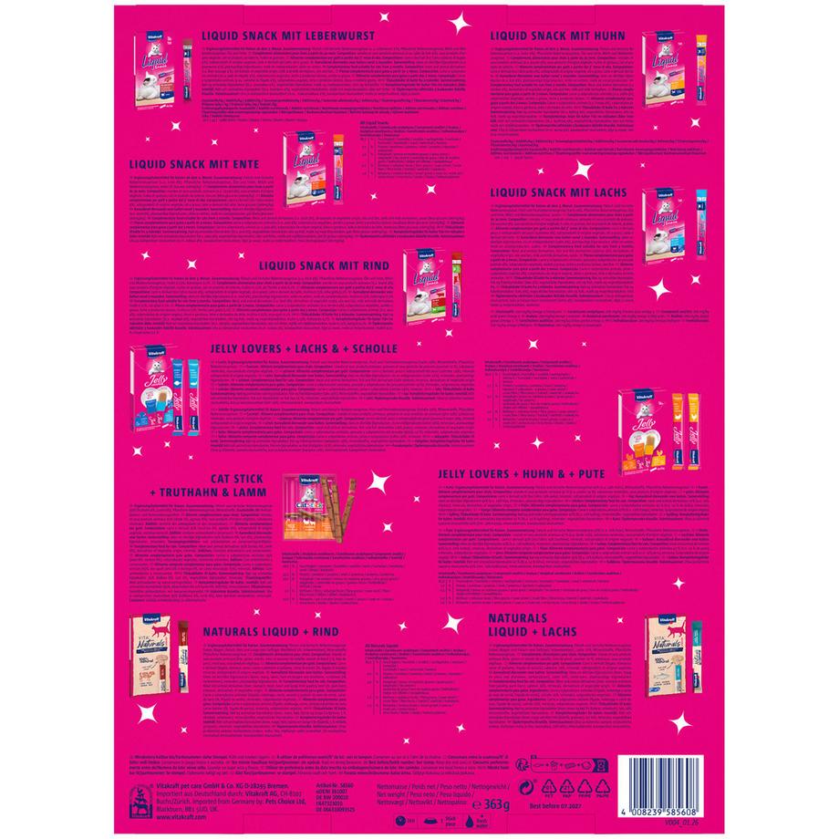 Vitakraft XMAS Calendrier de l'Avent pour chat 363 g 
