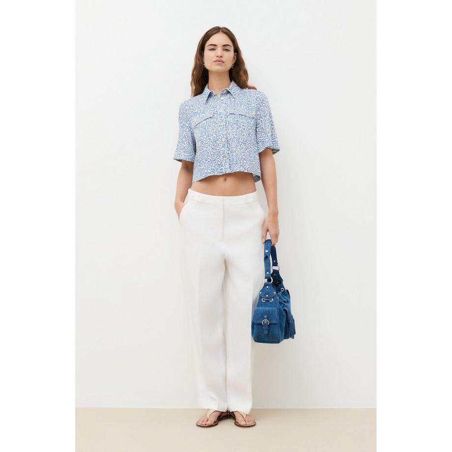 Caroll Chemise Courte à Manches Courtes Imprimée  
