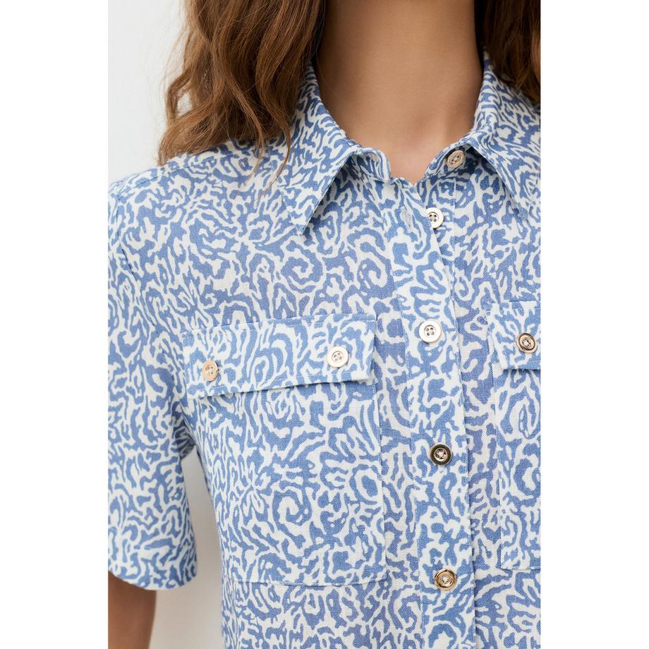 Caroll Chemise Courte à Manches Courtes Imprimée  