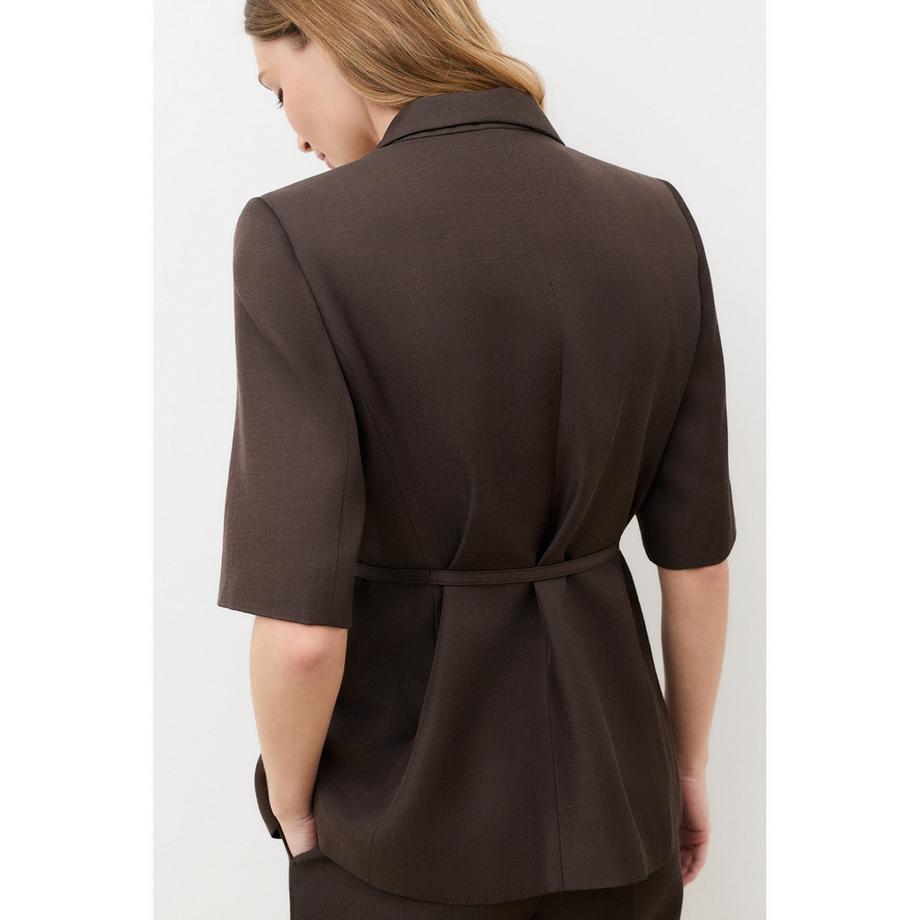 Caroll Veste Blazer Manches Courtes  