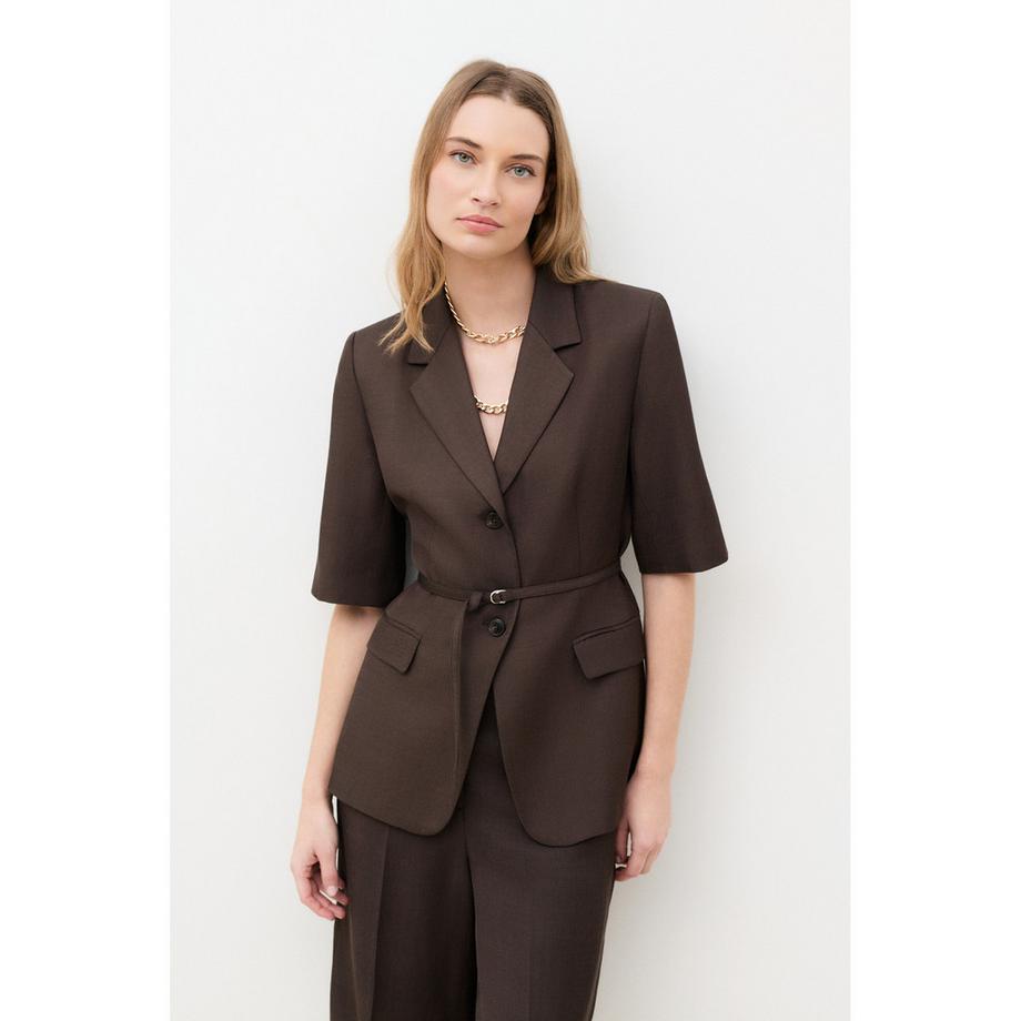 Caroll Veste Blazer Manches Courtes  