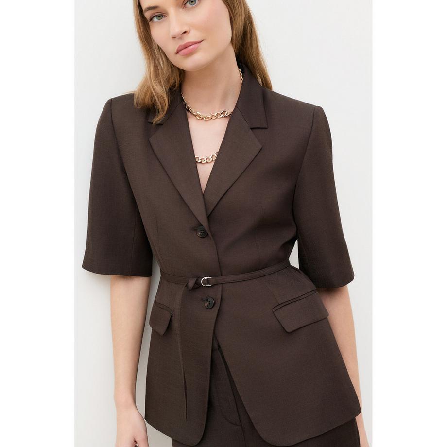 Caroll Veste Blazer Manches Courtes  