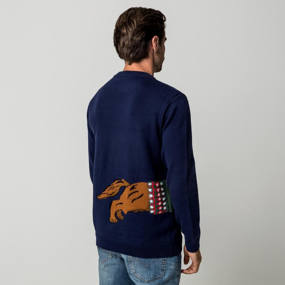 Manor Man Dachshund Holiday Pullover  