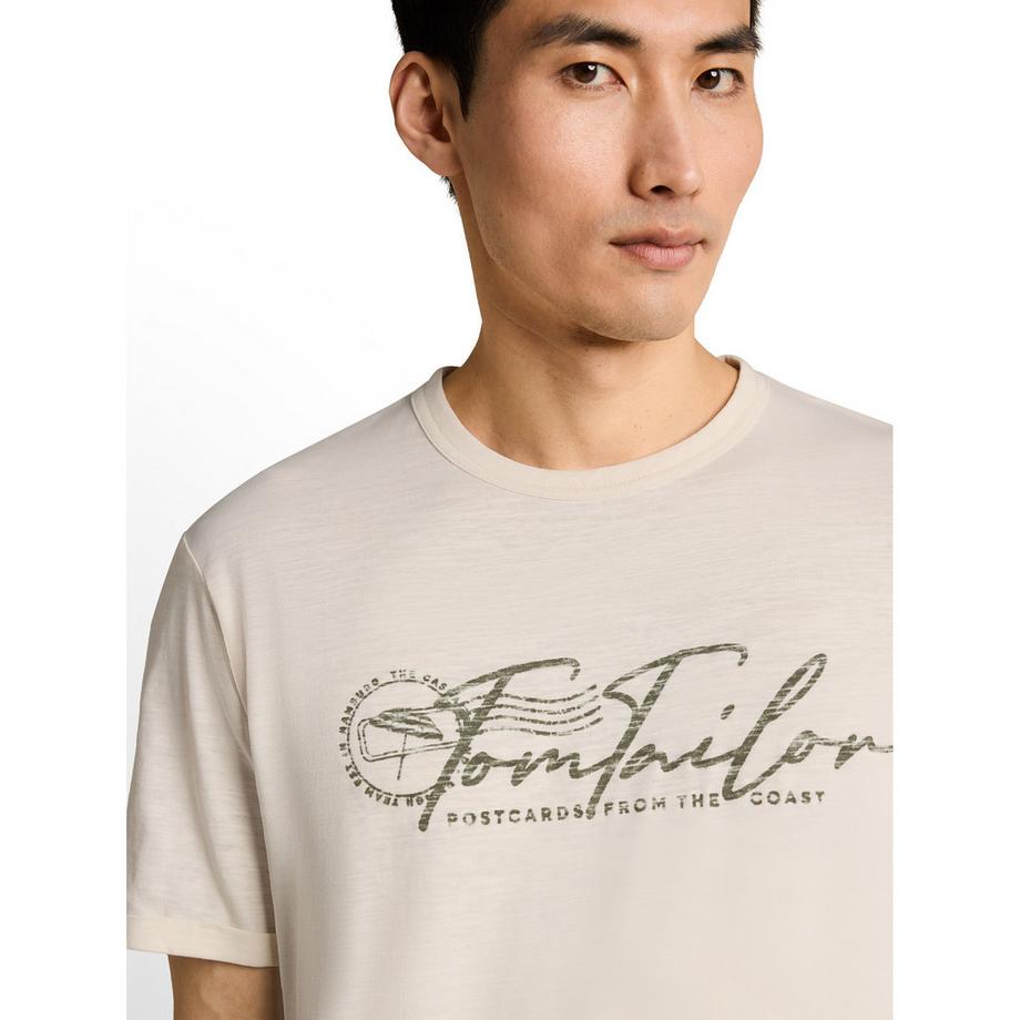 TOM TAILOR T-Shirt avec Imprimé Logo  