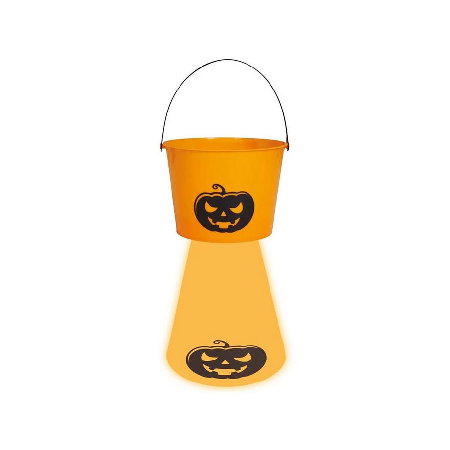 Secchiello Halloween con luce