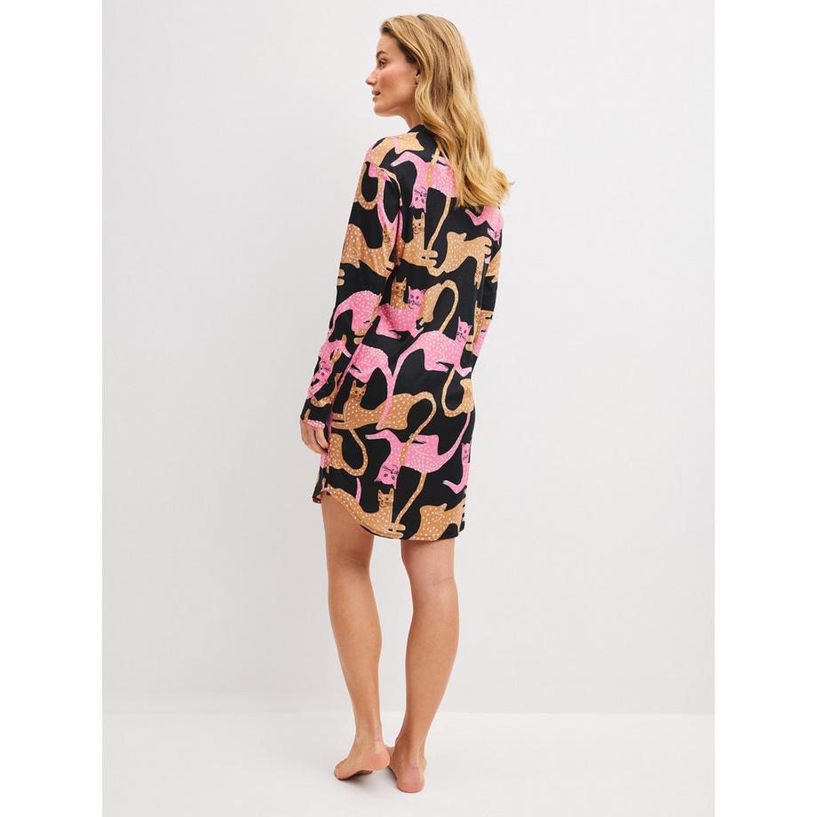 CALIDA Sleep Over M&M Chemise de nuit manches longues  