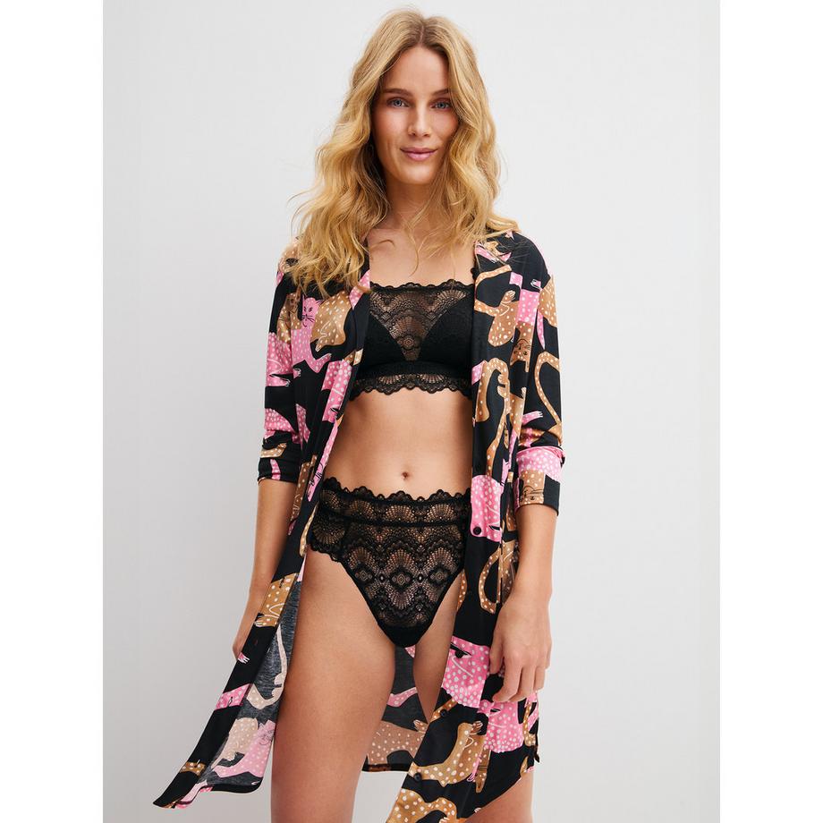 CALIDA Sleep Over M&M Chemise de nuit manches longues  