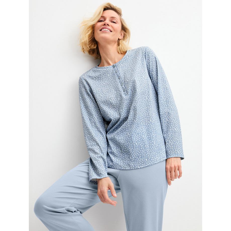 CALIDA Pigiama Midnight Dreams con top a maniche lunghe  