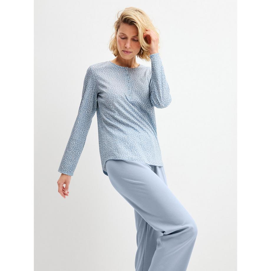CALIDA Pigiama Midnight Dreams con top a maniche lunghe  