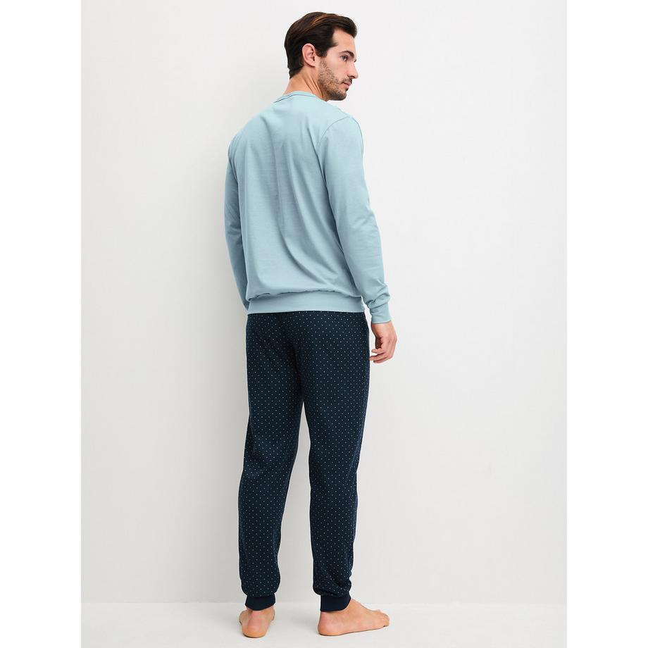 CALIDA Relax Imprint 3 Pyjama avec haut col en V  