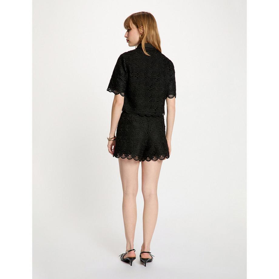 MORGAN Chemise Courte en Dentelle  