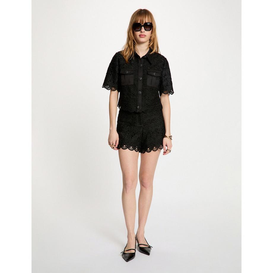 MORGAN Chemise Courte en Dentelle  