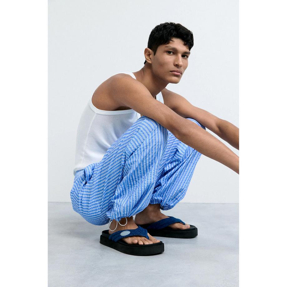 Desigual Pantaloni a gamba larga a righe  