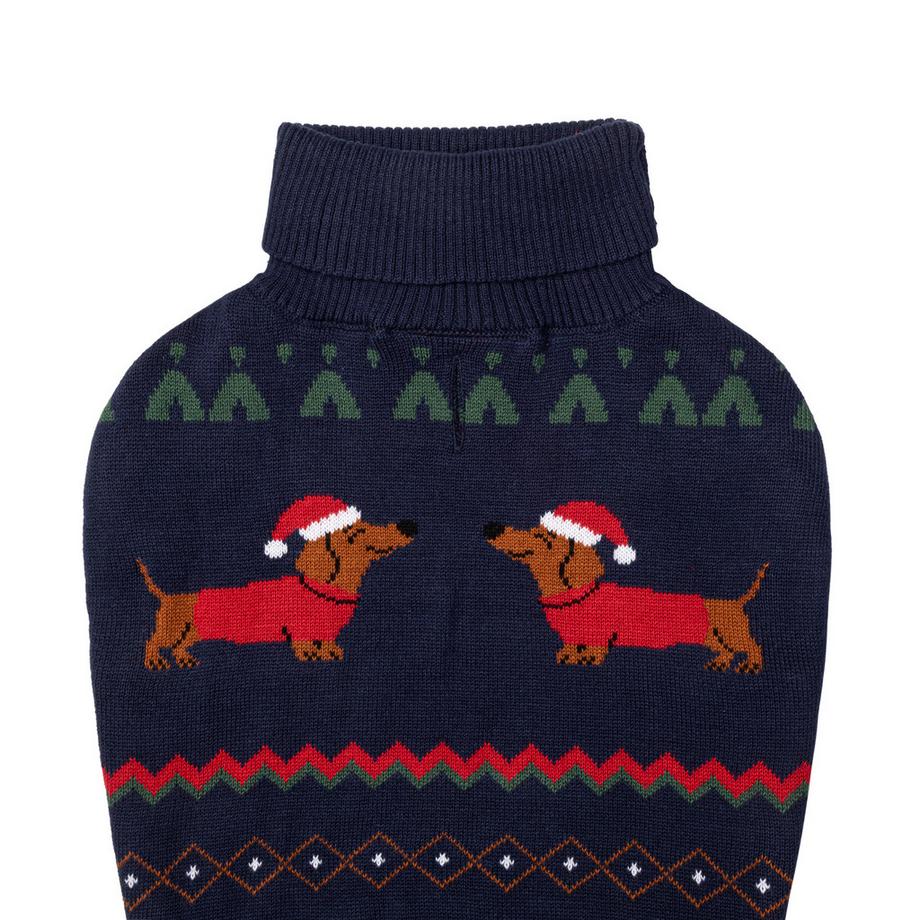 Manor Woman Hundepullover mit festlichem Print  
