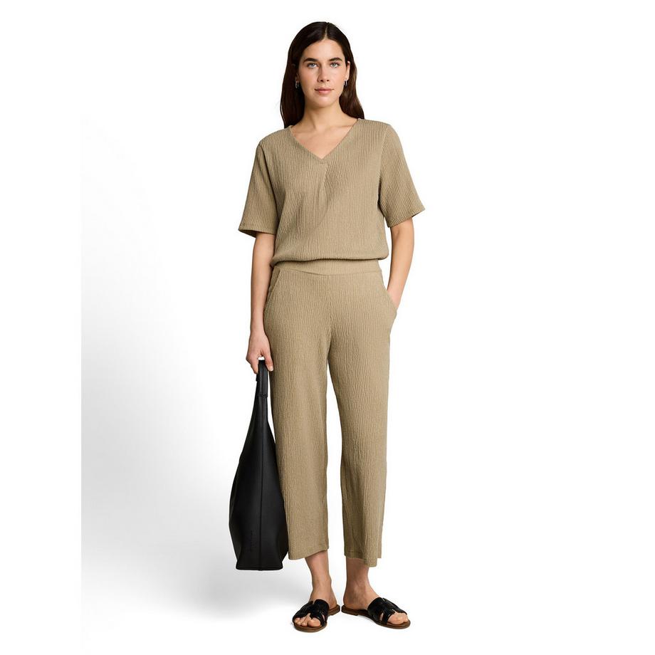 TOM TAILOR Pantalon court jambe large  