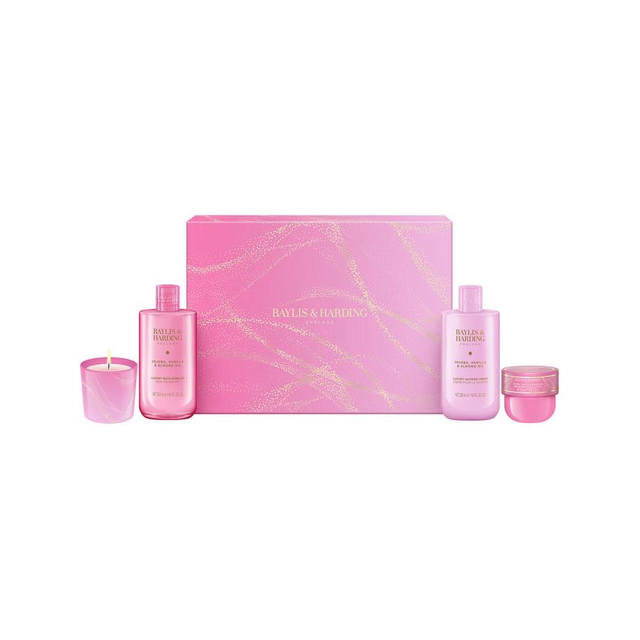 Jojoba, Vanilla & Almond Oil Candlelight Set Regalo