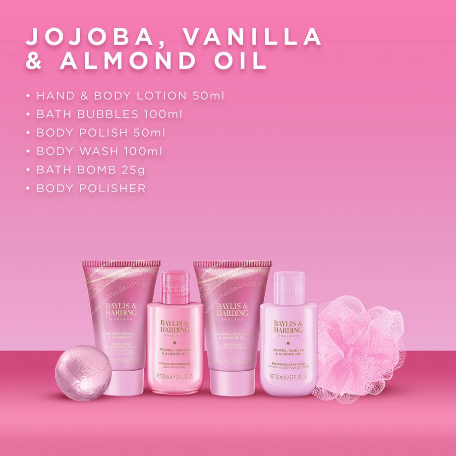 BAYLIS & HARDING  Jojoba, Vanilla & Almond Oil Pamper Geschenkset 