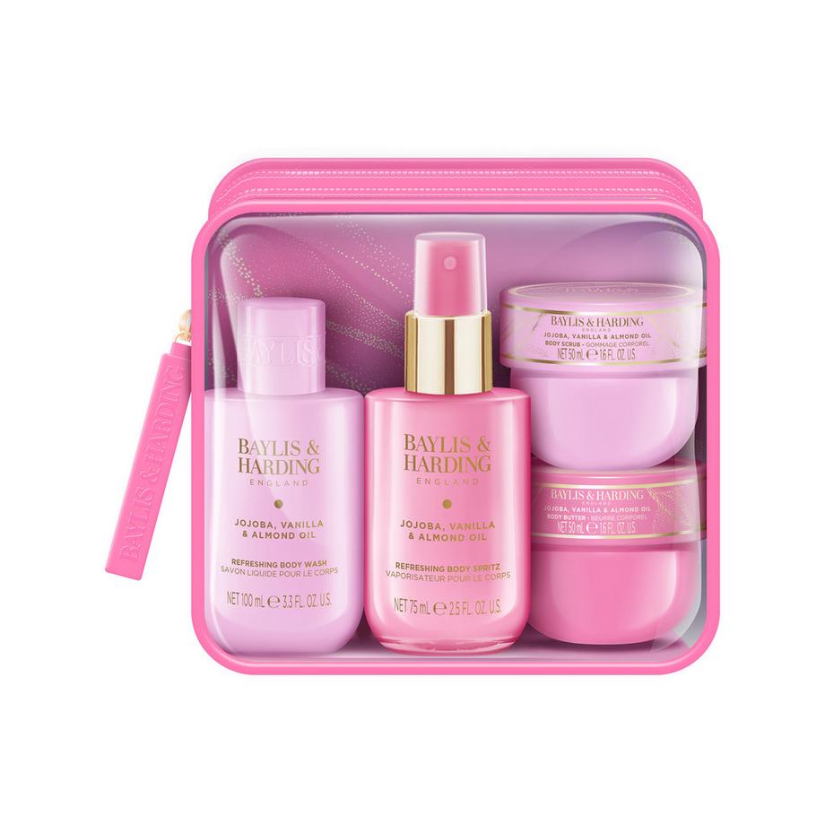 Jojoba, Vanilla & Almond Oil Travel Wash Bag Geschenkset