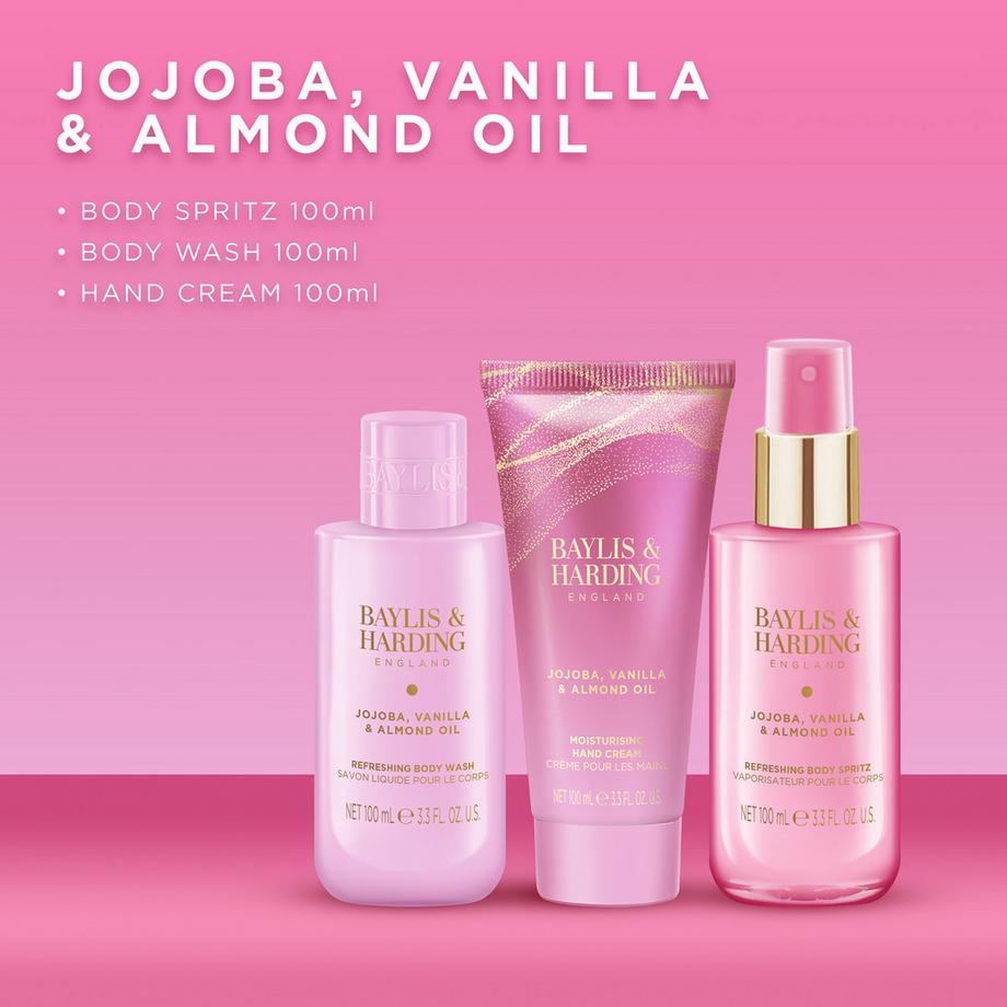 BAYLIS & HARDING  Jojoba, Vanilla & Almond Wash Bag Geschenkset 