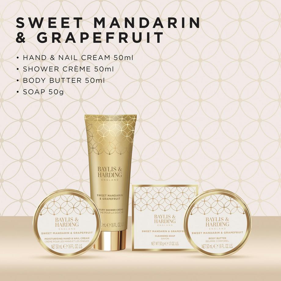 BAYLIS & HARDING  Sweet Mandarin & Grapefruit Tin Geschenkset 