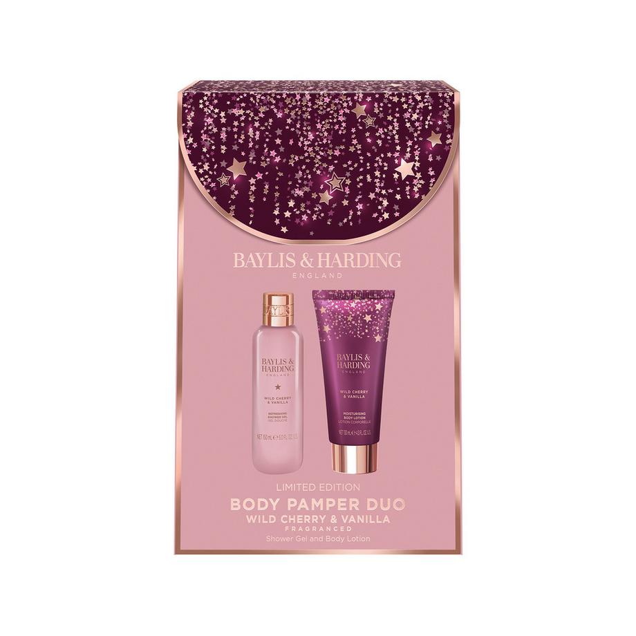 BAYLIS & HARDING  Wild Cherry & Vanilla Duo Geschenkset 