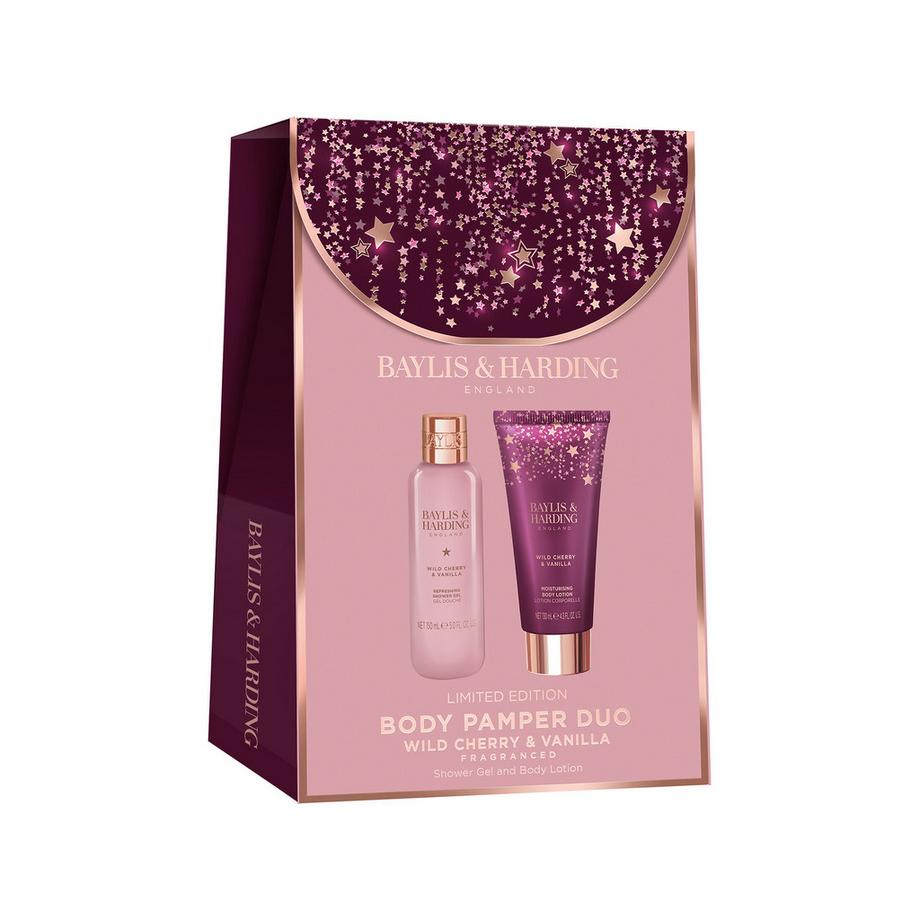 BAYLIS & HARDING  Wild Cherry & Vanilla Duo Geschenkset 