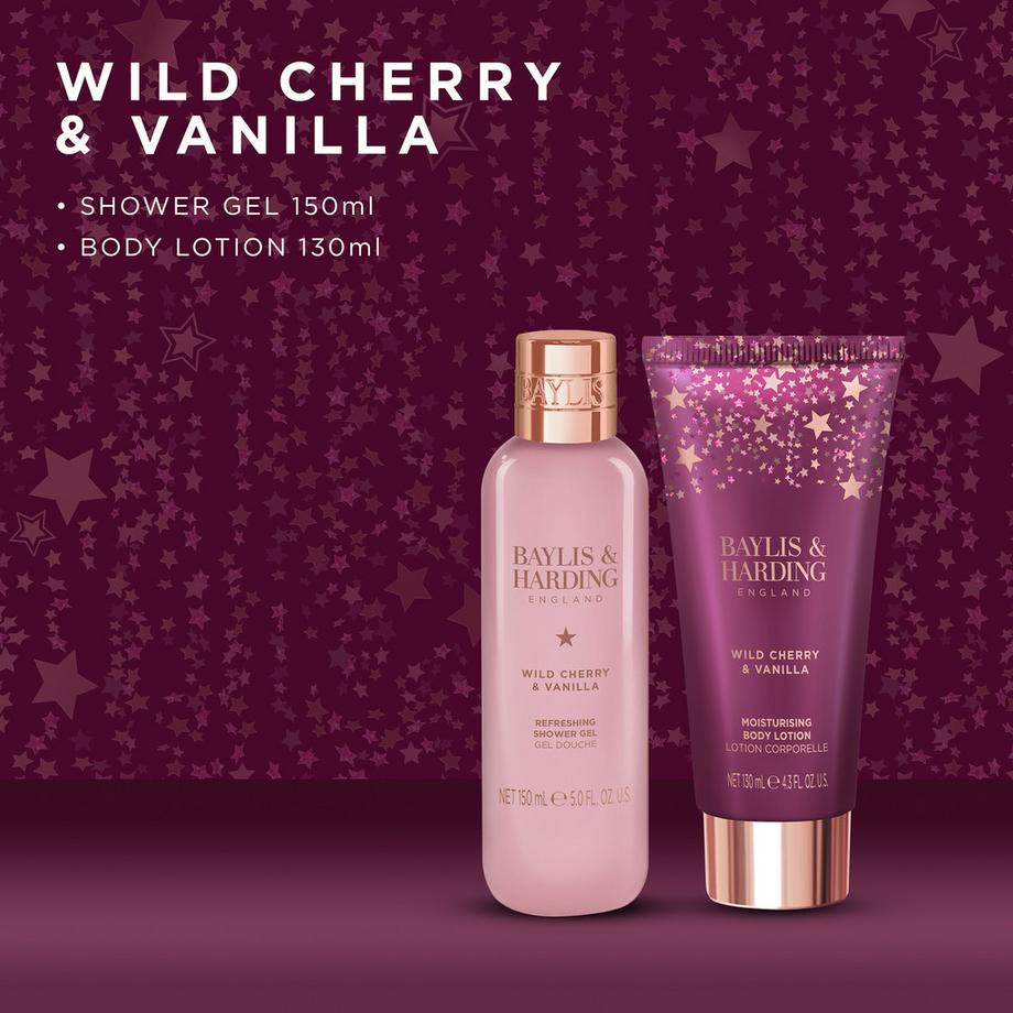 BAYLIS & HARDING  Wild Cherry & Vanilla Duo Geschenkset 