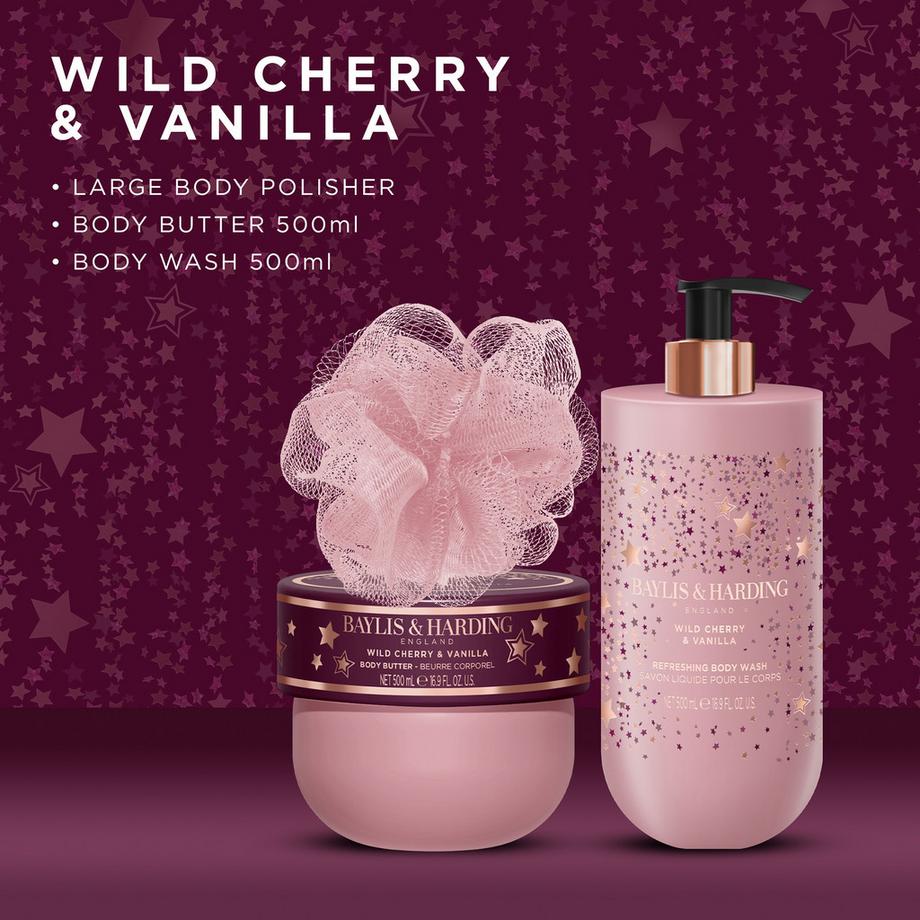 BAYLIS & HARDING  Wild Cherry & Vanilla Travel Geschenkset 