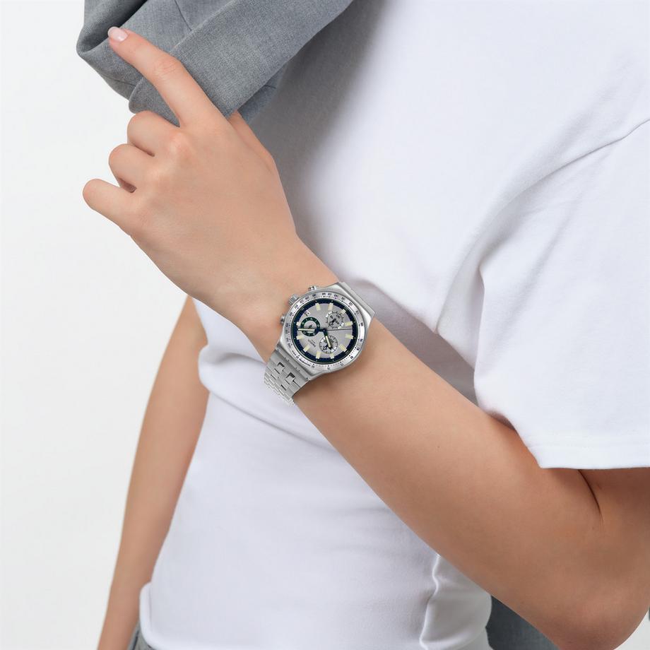 swatch MIDNIGHT IN THE MIRROR Chronographe 